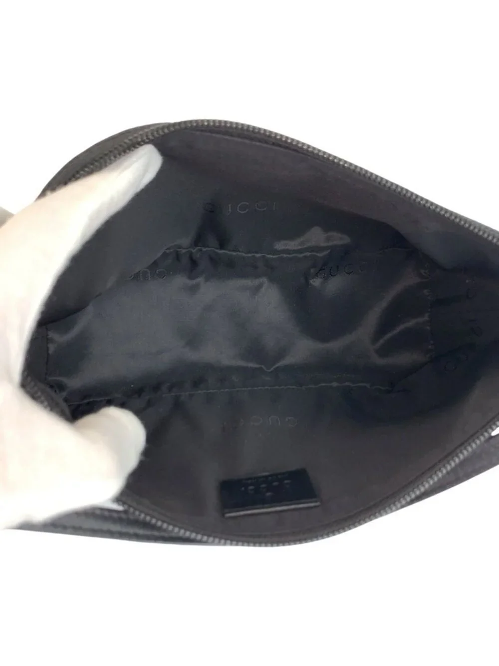 Gucci Black Silver 039 Handbag Pouch